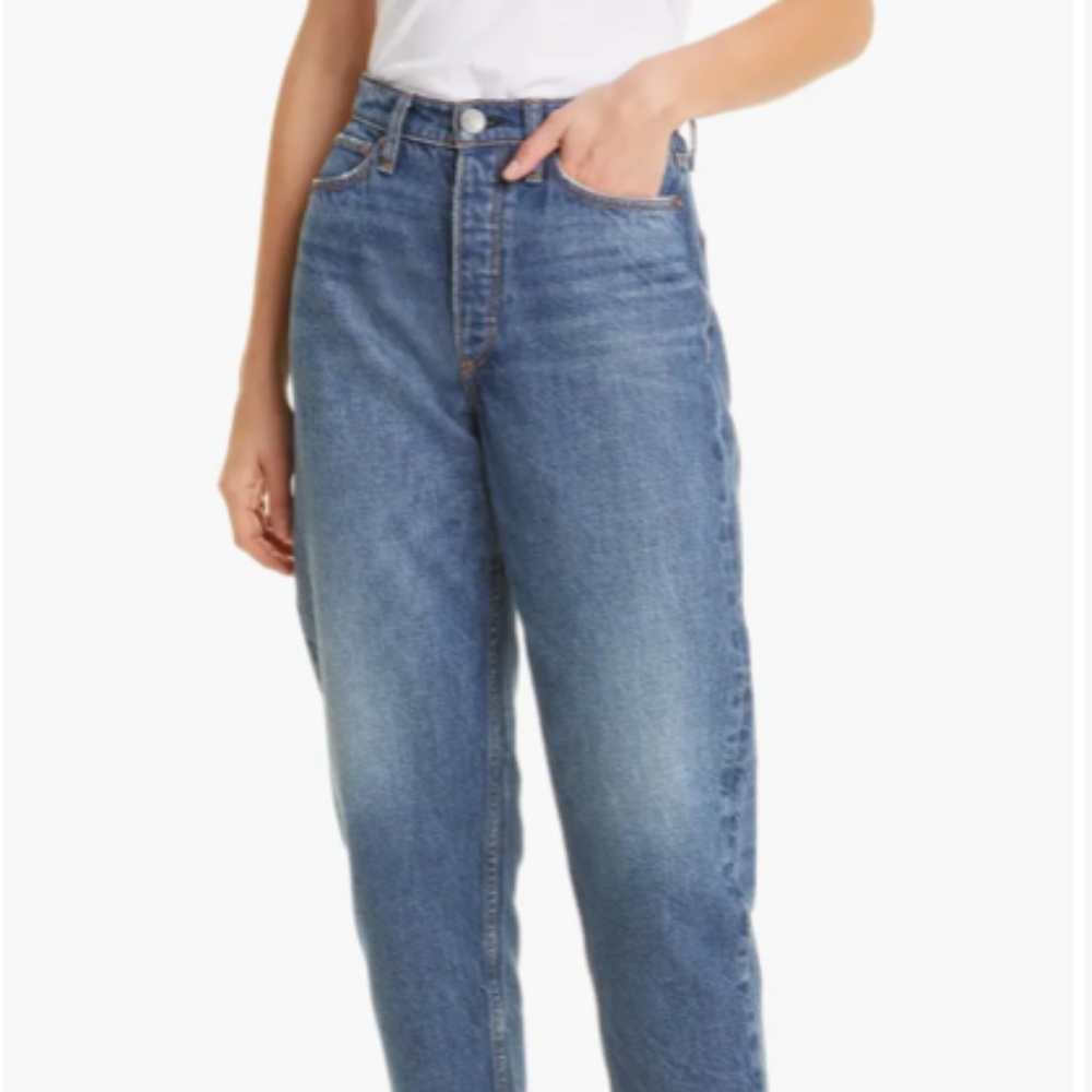 Rag & Bone Alissa High Wasted Straight Jeans in Clover Size 25 EUC